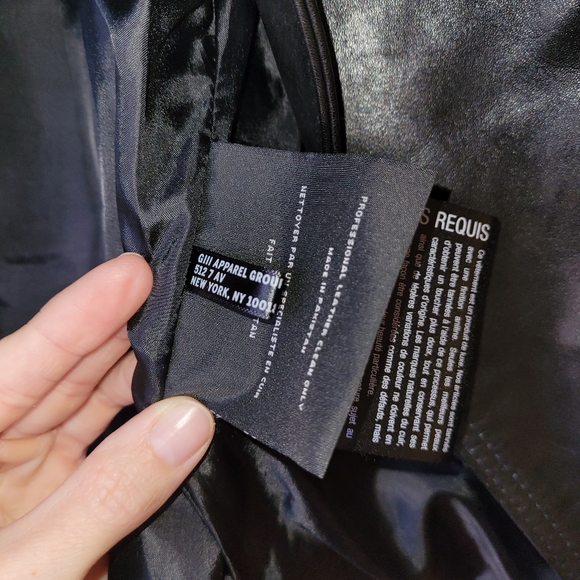 Marc New York Andrew Marc Leather Moto Jacket - Picture 3 of 3